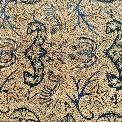 Tribal Textile TC39 Vintage Hand Stamped Batik Cloth Detail
