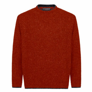 The Groundstone Wool Round Neck Jumper Copper Marl