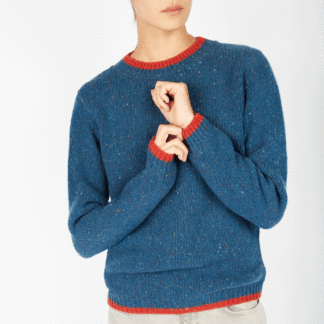 Web The Slaney Crew Neck Sweater Ink Marl 2