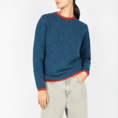 Web The Slaney Crew Neck Sweater Ink Marl