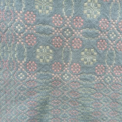 Old Welsh Blanket Antitque Tapestry AT181 Detail of Framed Border