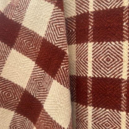 Old Welsh Blanket Vintage Fringed Throw FT107 Detail 2