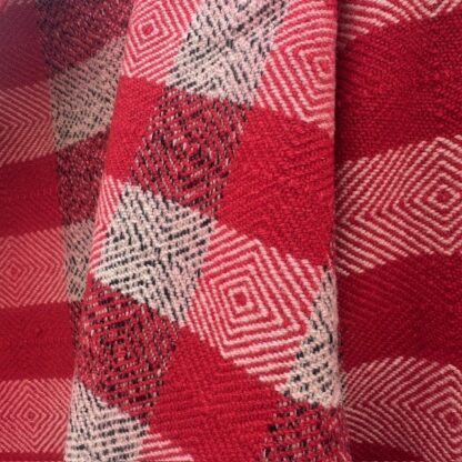 Old Welsh Blanket Vintage Fringed Throw FT108 Detail 2