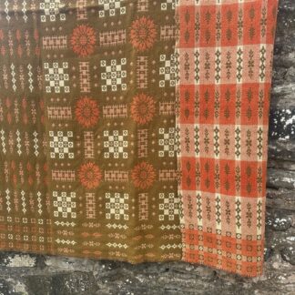 Old Welsh Blanket Antique Tapestry AT184jpg