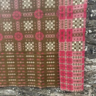 Old Welsh Blanket Antique Tapestry AT185