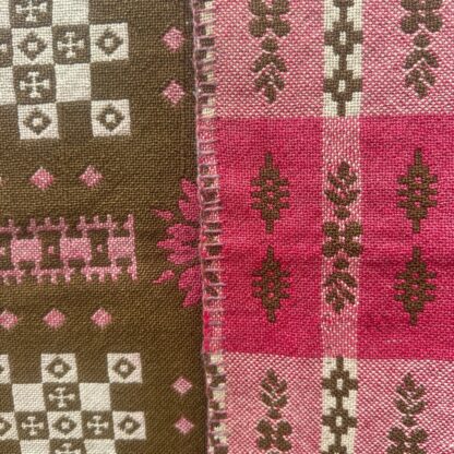 Old Welsh Blanket Antique Tapestry AT185 Detail