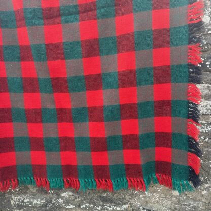 Old Welsh Blanket Vintage Fringed Throw FT109