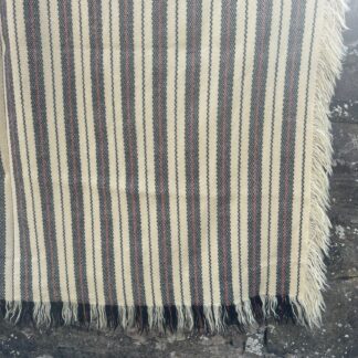 Old Welsh Blanket Vintage Fringed Throw FT110