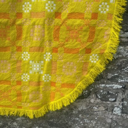 Old Welsh Blanket Antique Tapestry AT186