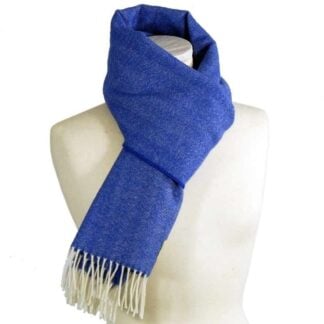 Spanish Indigo Blue Lambswool Scarf